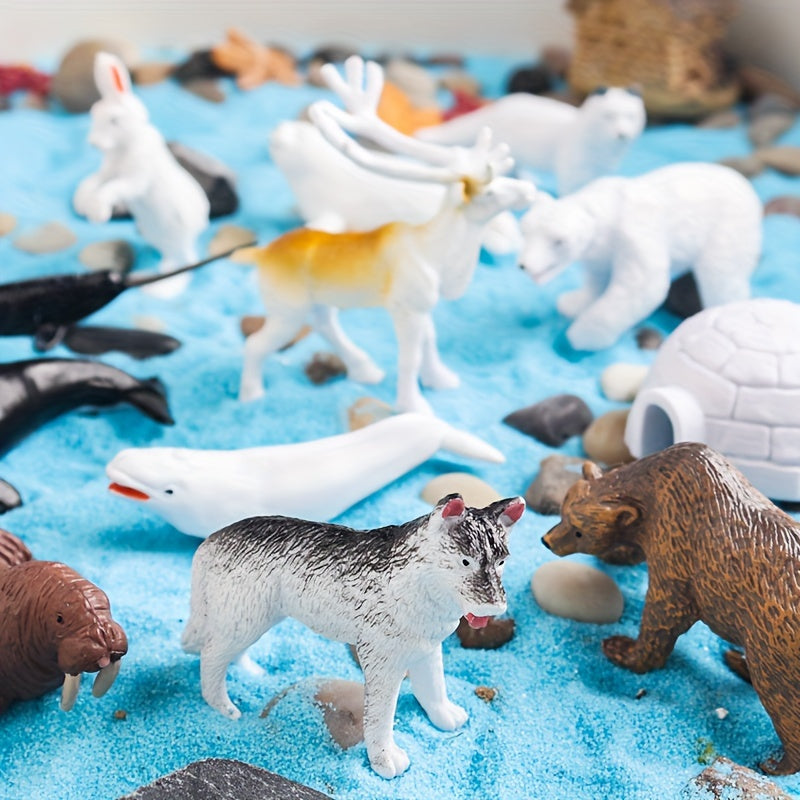 Mini Polar Animals Australian Wildlife Simulation Toy Models