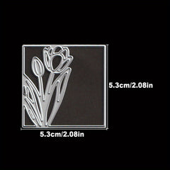 Metal Cutting Dies Sunflower Butterfly Tulip L