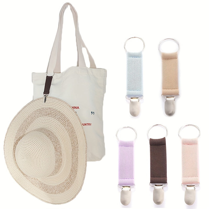 1pc Hat Clip Bag Clip Multifunction Bag Hanging Clip Elastic Hat Clip
