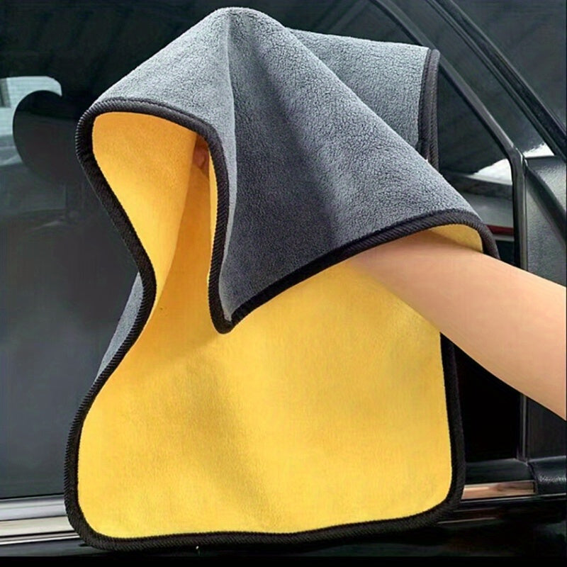 2pcs Microfiber Car Wash Towels Absorbent Cleaning Cloths for Deep Cleaning