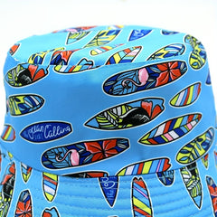 Colorful Skateboard Pattern Sunshade Bucket Hat for Outdoor Travel