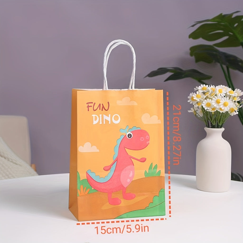 5PC Dinosaur Gift Bags Perfect For Birthday & Rewards