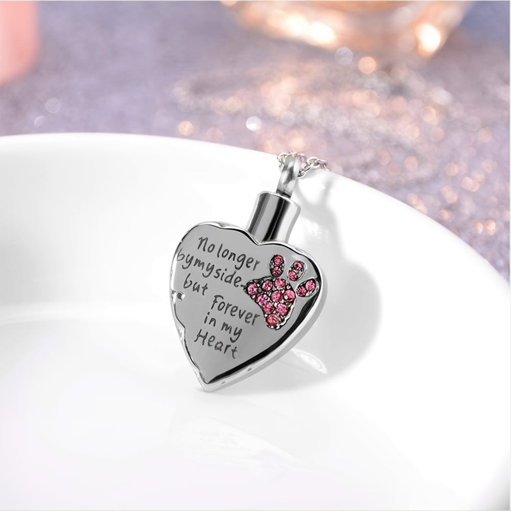 Stainless Steel Pet Memorial Necklace - Keep Your Pet's Ashes Close