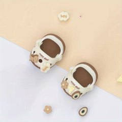 1 Pair 7.87-inch Plush Doll Accessories Doll Hole Shoes Baby Doll Slippers