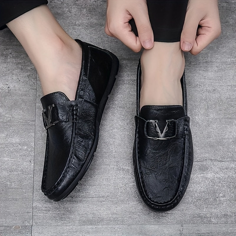 Men's Horsebit Loafer Shoes Slip On Casual Non-slip Shoes