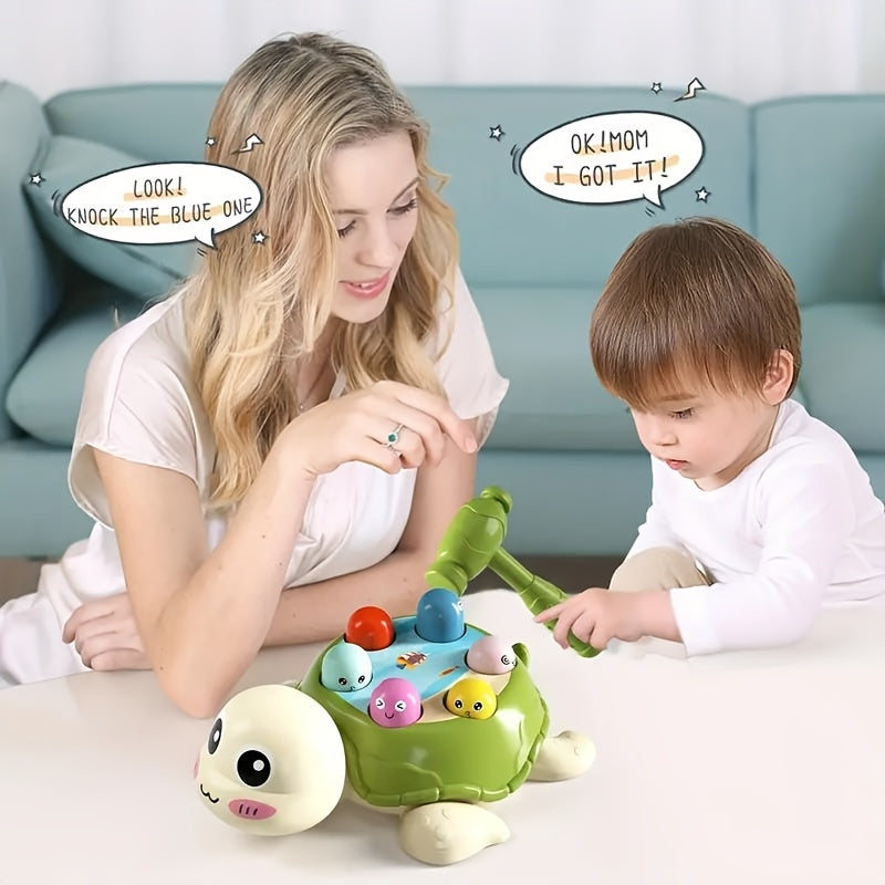 Interactive Turtle Hammer Toy for Toddlers