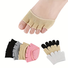 Non Slip Toe Half Socks for High Heels Sweat Absorbent Seamless 40-65kg