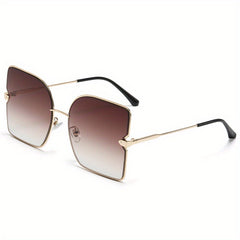 Y2K Butterfly Metal Sunglasses Gradient Anti Glare Glasses UV400