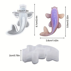 Carp Silicone Molds DIY Animal Resin Molds Koi Fish Epoxy Resin Molds