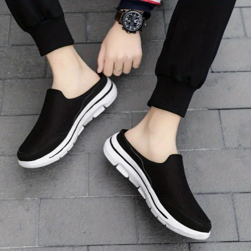 Men's Casual Slip On Sneakers Durable Shock Absorption Comfy Shoes