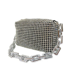 Casual Full Diamond Crossbody Bag for Women, Purses and Handbags, Dinner Bag