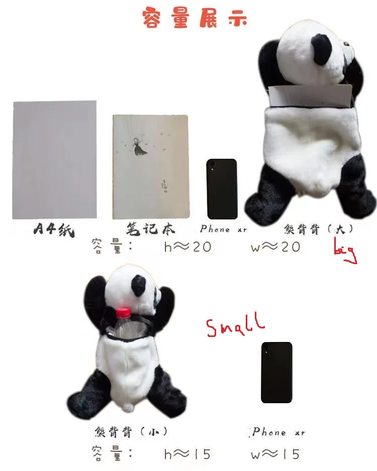 Casual Panda Backpack for Kids Unisex