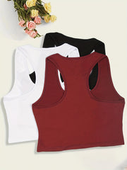 3 Pcs Sexy Plus Size Tank Top Set