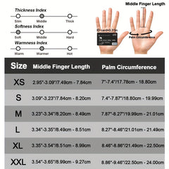 Winter Windproof Touch Screen Gloves with Reflective Strip