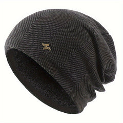 Thickened Warm Woolen Knitted Hat for Outdoor Cycling Skiing