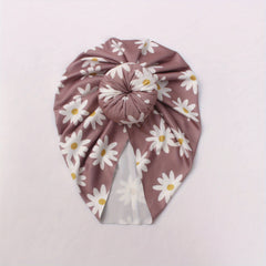 Donuts Baby Bandanas Hat With Flower Print