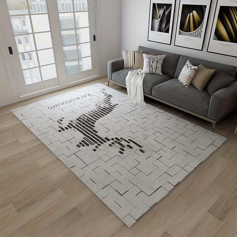 Modern Soft Area Rug for Living Room Non-slip Nordic Carpet