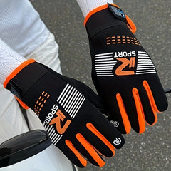 Windproof Cycling Gloves Autumn Winter Sport Full Finger Gloves Anti Slip Warm