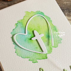 Catlove Love Cross Metal Cutting Dies for Scrapbooking