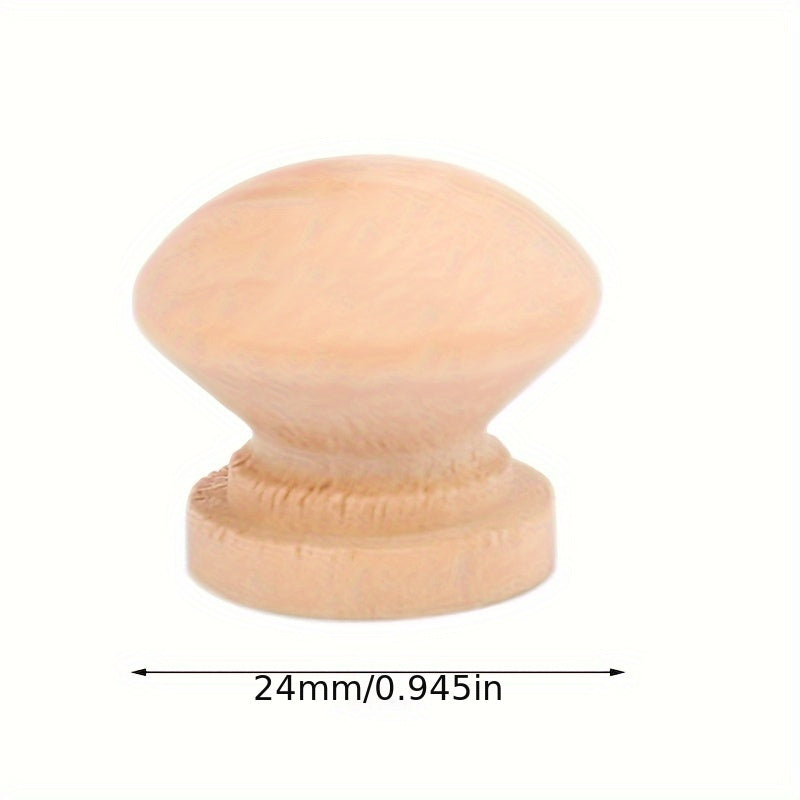10pcs Natural Wood Cabinet Drawer Knobs Pull Handle