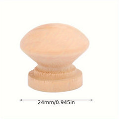 10pcs Natural Wood Cabinet Drawer Knobs Pull Handle