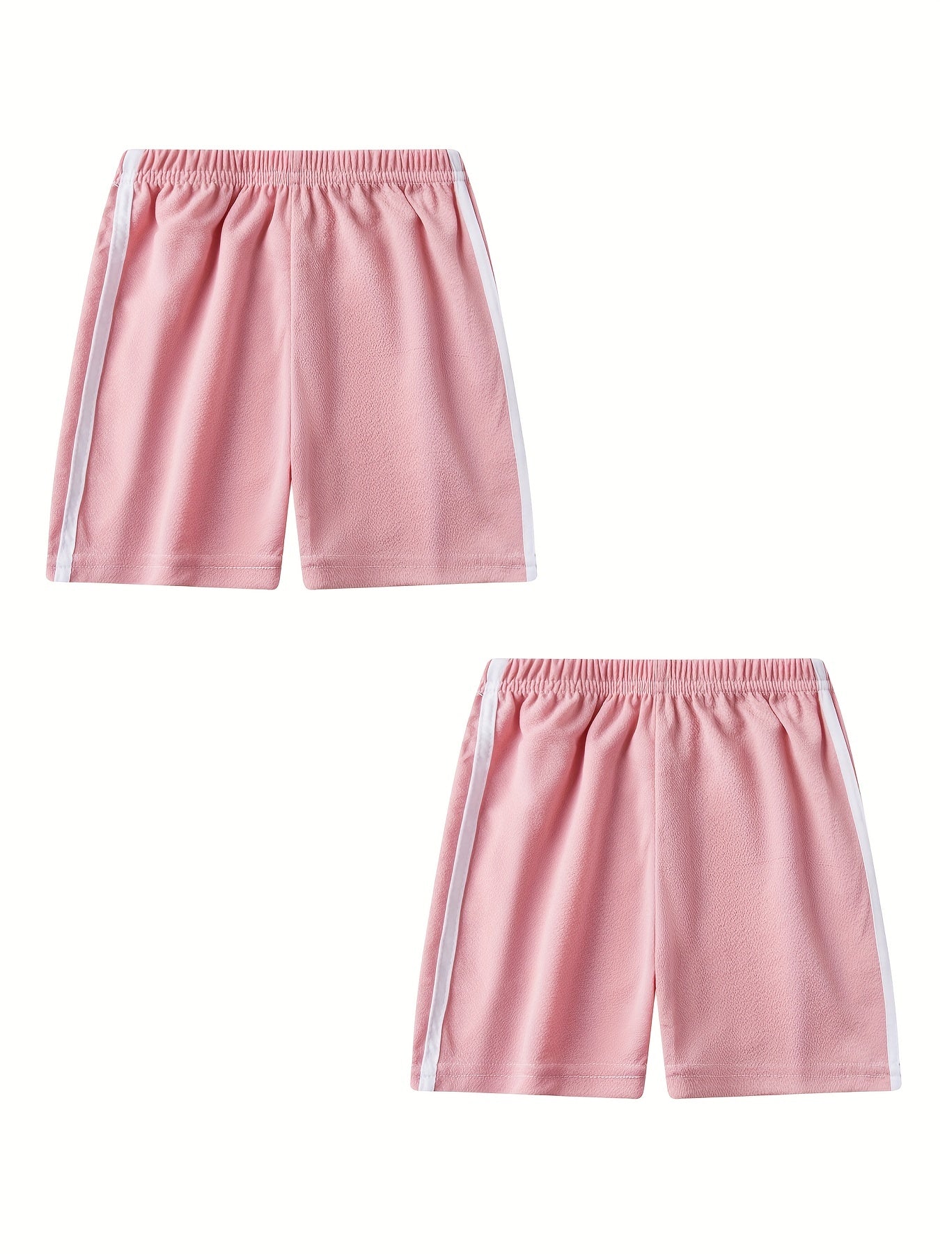 Girls Active Shorts Running Shorts With Side Taping