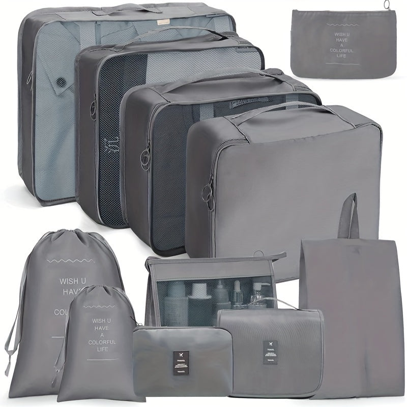 11 Pcs Travel Luggage Bag Sets Organizers Dustproof Storage Bags