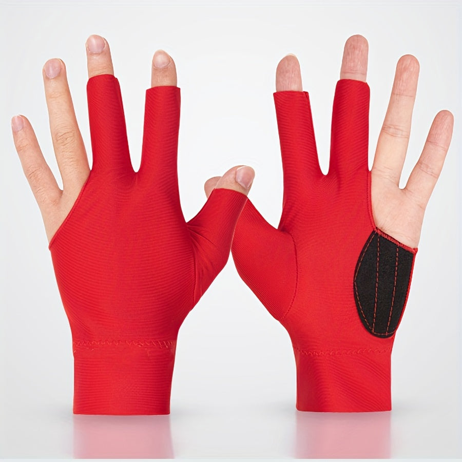 1PC Breathable Fingerless Billiards Gloves for Men and Women