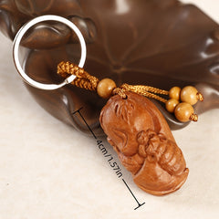 Lucky Chinese Style Keychain Wooden Pendant Gift