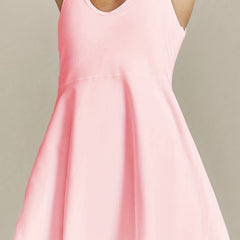 V Neck Tank Mini Tennis Dress & Shorts Set