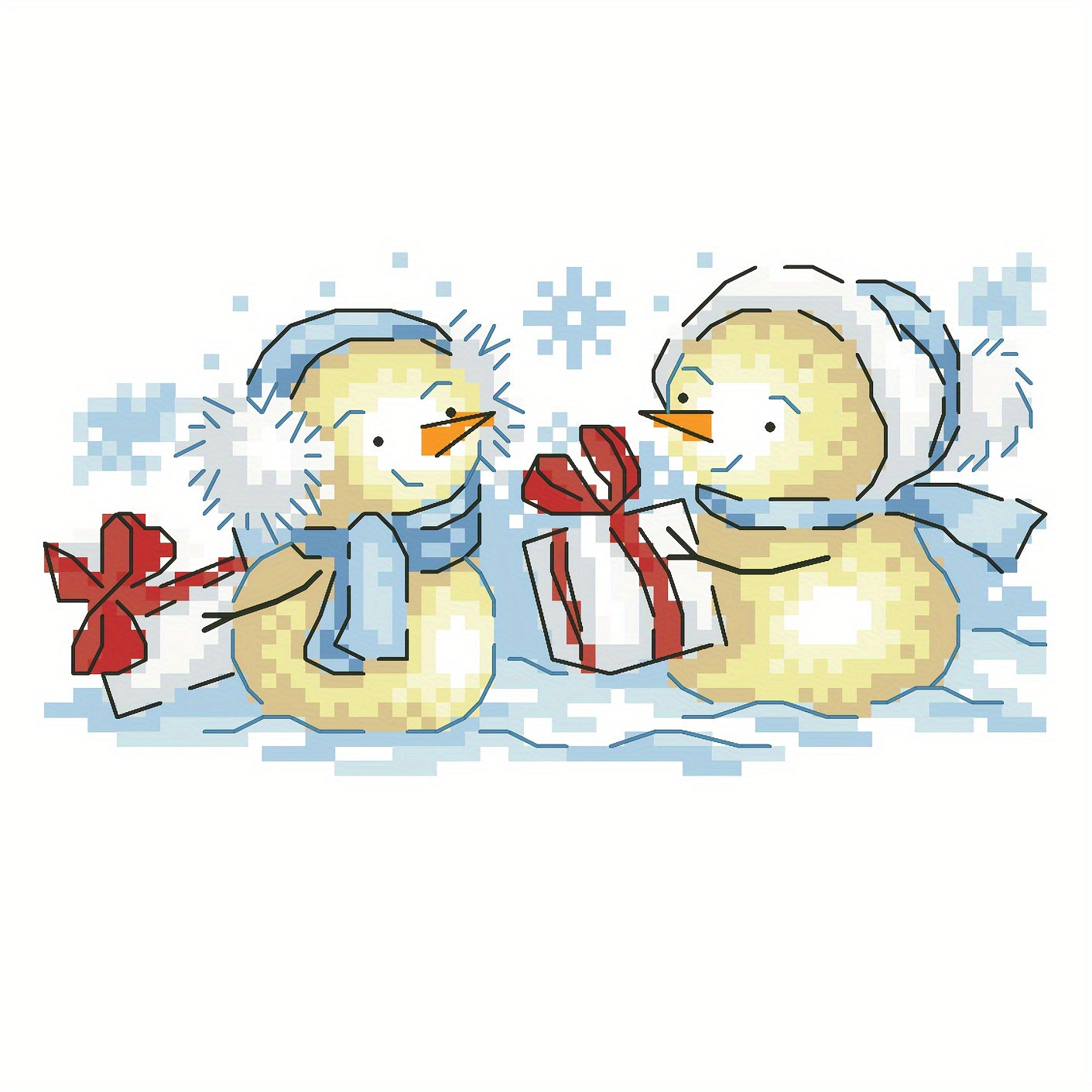 DIY Cross Stitch Material Bag Merry Christmas 3D Embroidery Material Bag