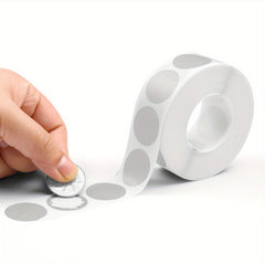 300pcs Round Scratch Label Stickers Self Adhesive Silvery