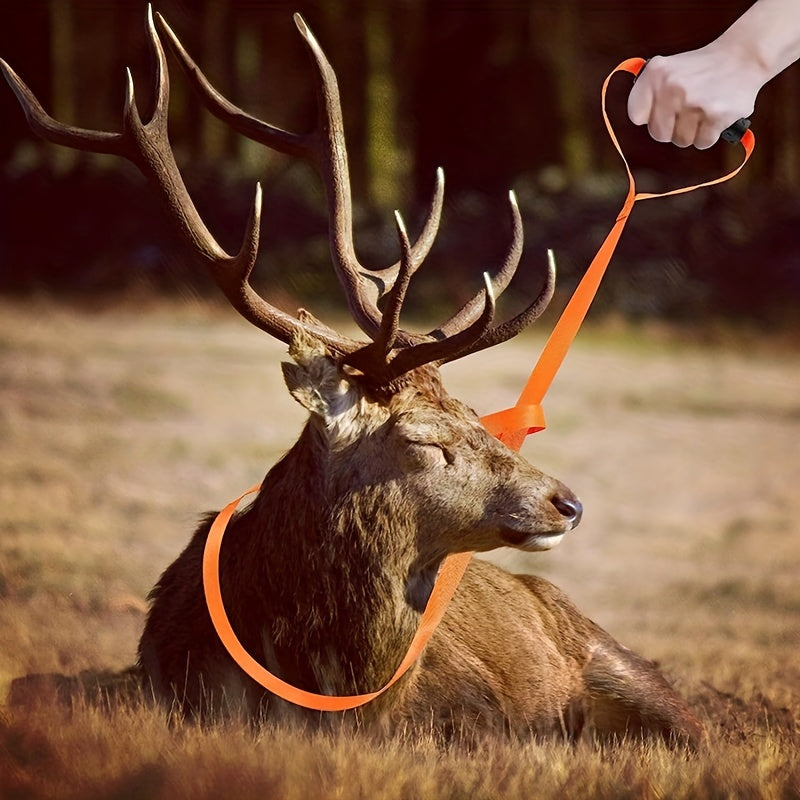 Heavy Duty Deer Drag Rope with Self Lock Loop & Non Slip Handle
