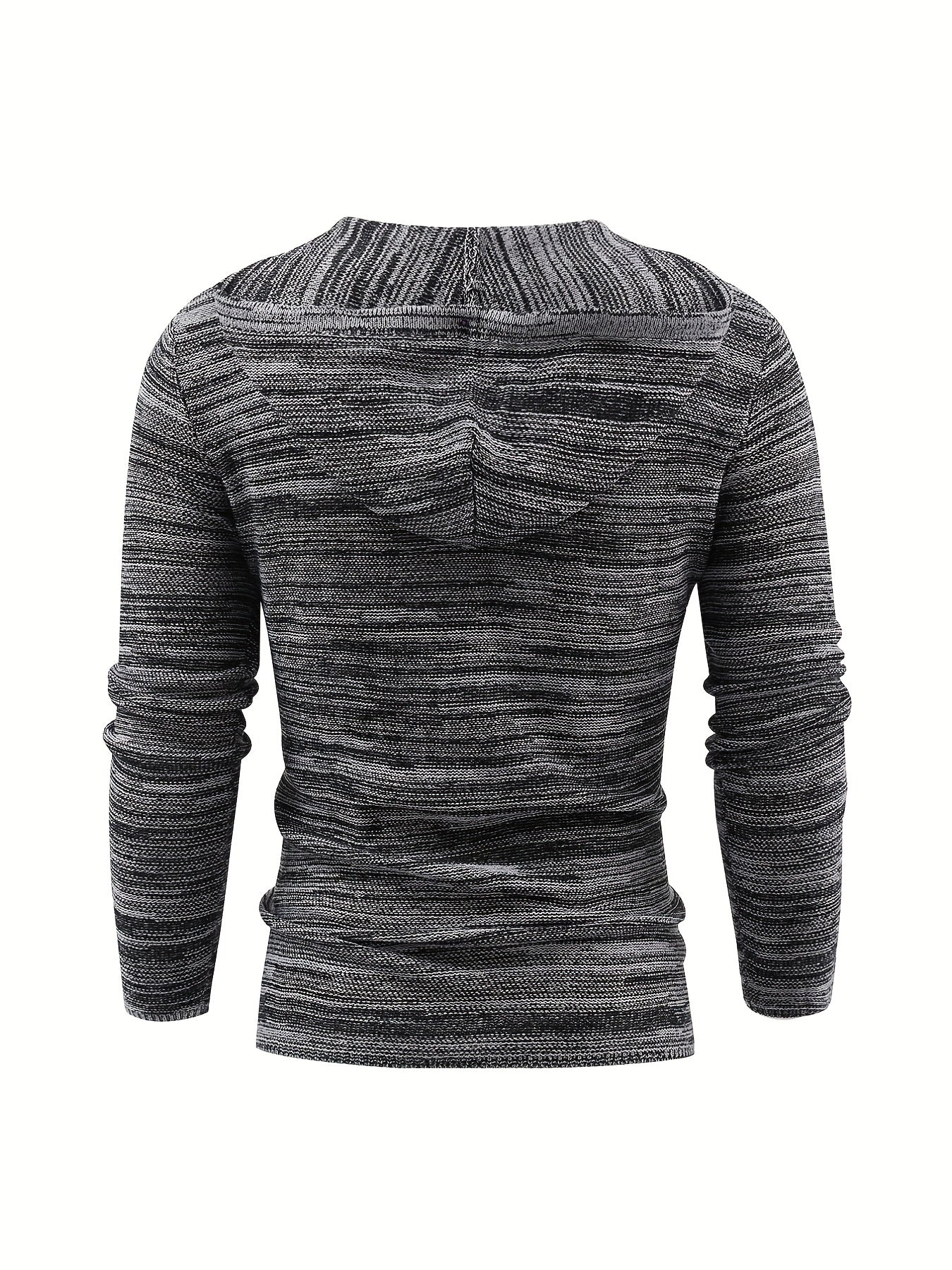 Men's Knitted Hoodie Casual Streetwear Pullover Hooded Sweatshirt