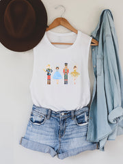 Cartoon Character Tank Top Sleeveless Summer Top