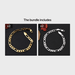 Men's Golden Link Bracelet