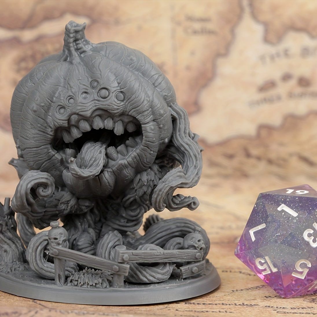 Giant Pumpkin Monster Miniatures Resin for RPG Games