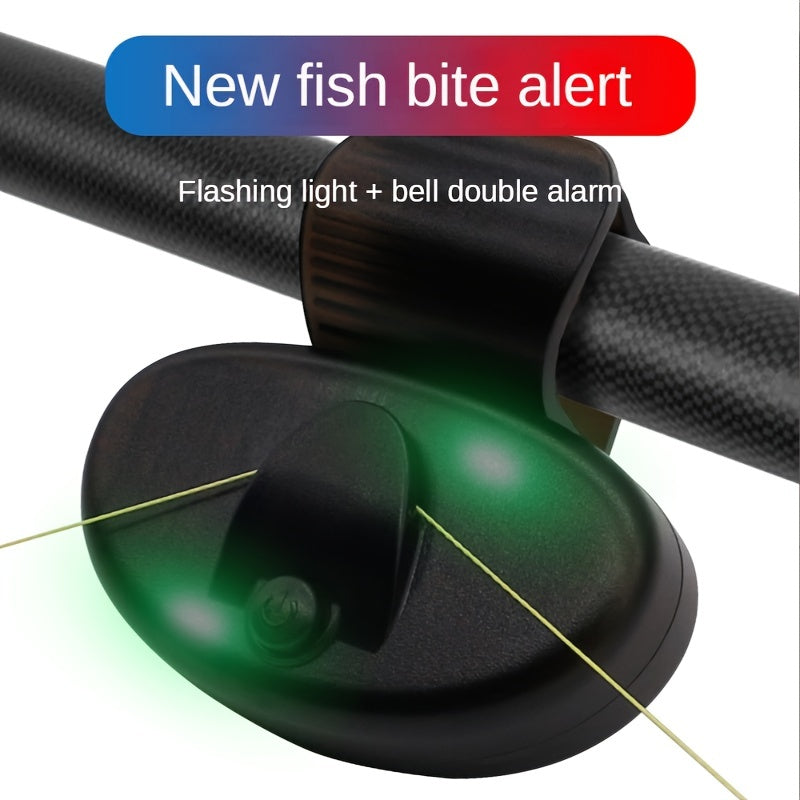 Fishing Alarm with Flashlight and Bell - Ideal for All Rods & Water Types