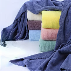 Soft Coral Fleece Bath Towel for Home Bathroom