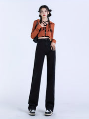 High Waist Wide Leg Jeans Loose Fit