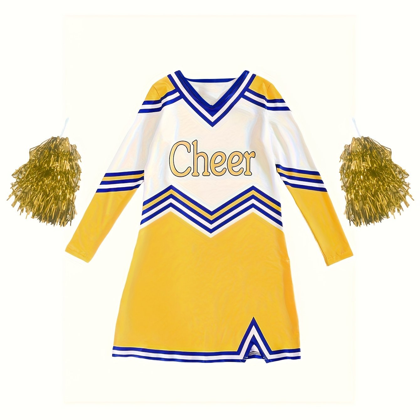 V Neck Cheerleading Dress for Girls