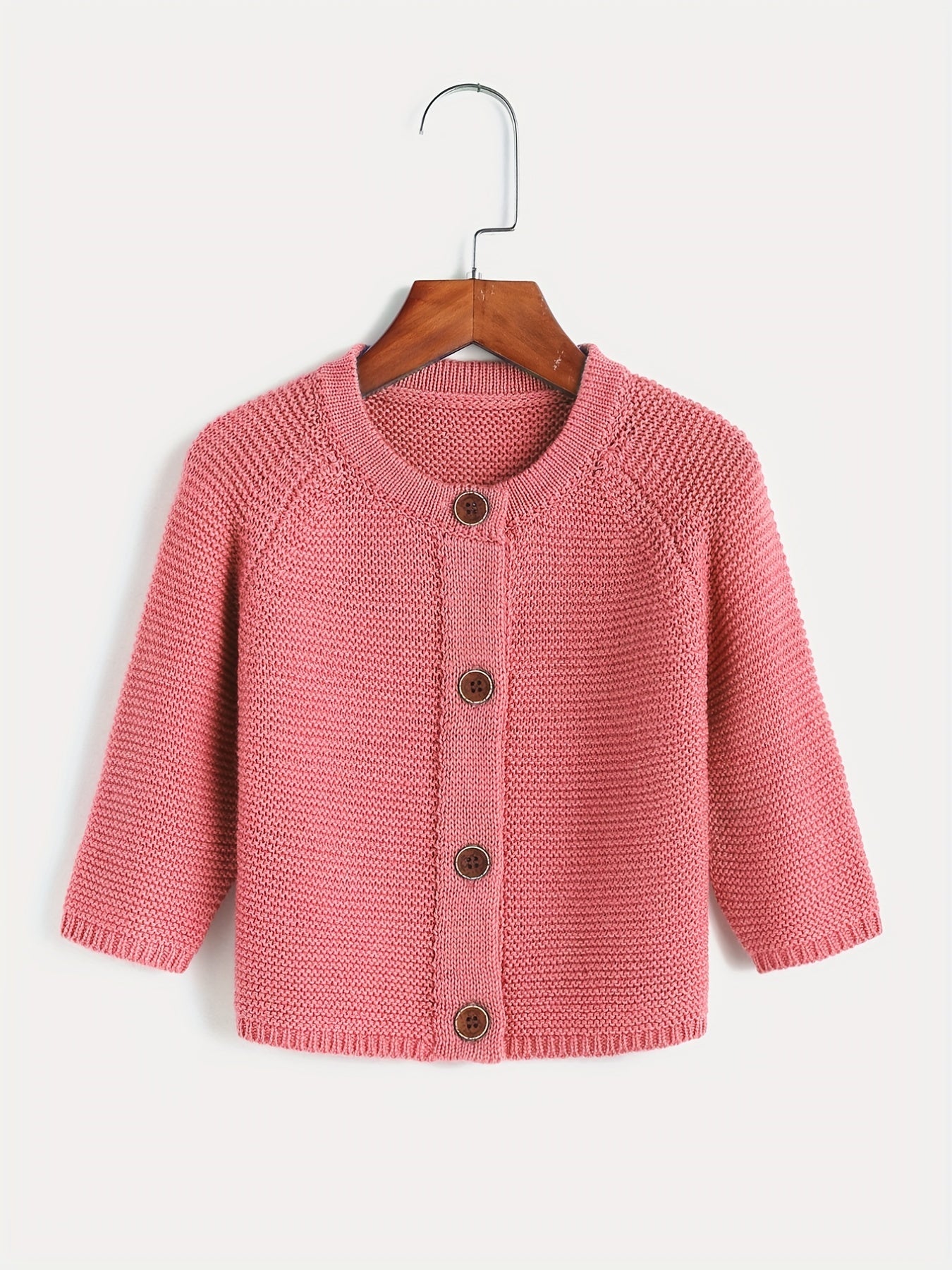 Girls Long Sleeve Button Down Knit Cardigan Casual Sweater Coat
