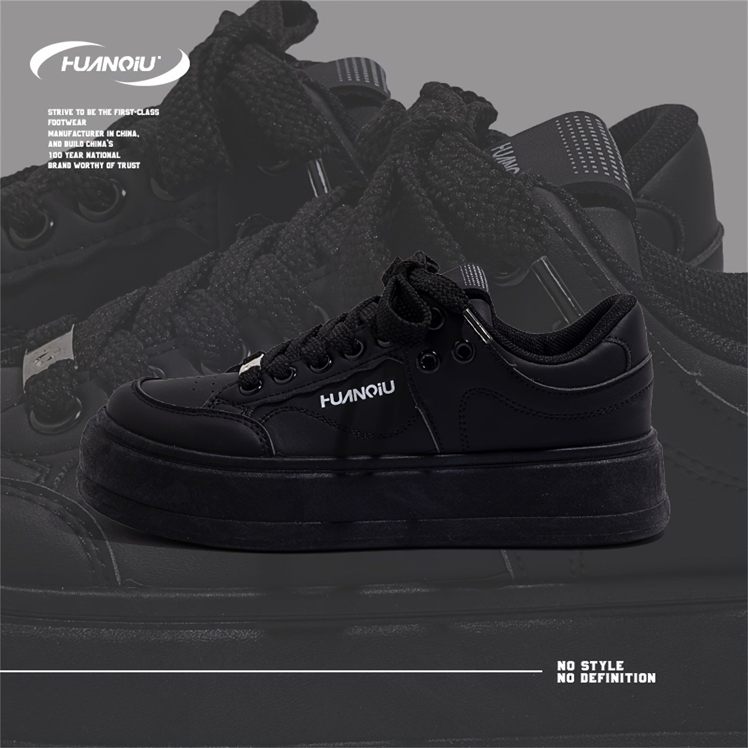 Women's Letter Pattern Thick Sole Skate Shoes