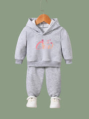 2pcs YEAR CREW Graphic Hoodies Pants Set Outfits Spring Fall Sports Gift