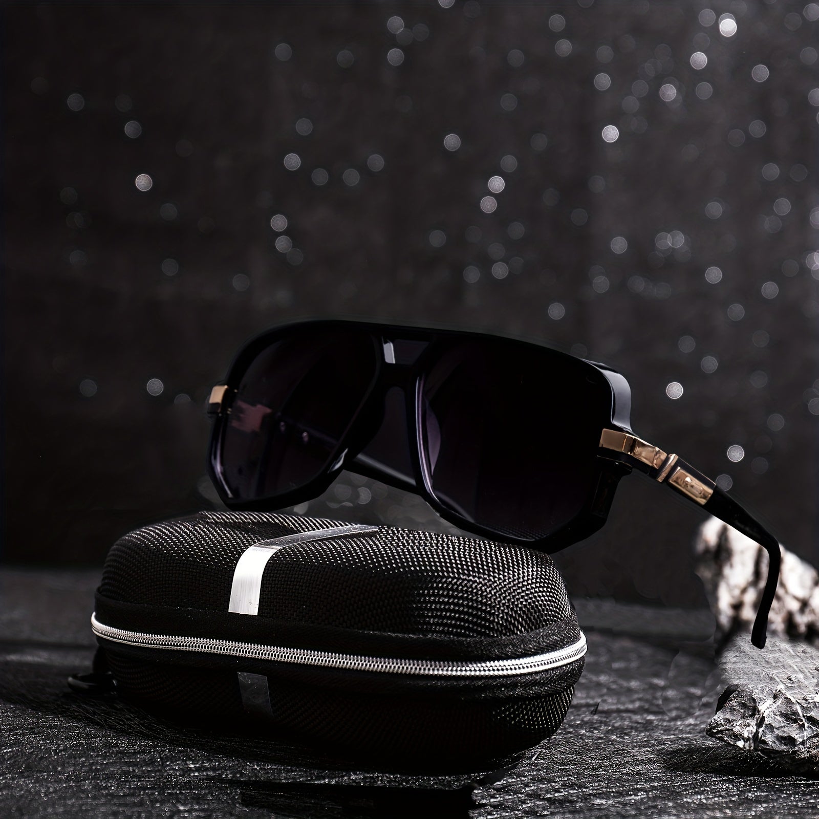 Men's Square Frame Sunglasses Steampunk UV Protection