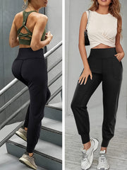 High Waist Casual Sweatpants With Pocket Jogger Running Pants