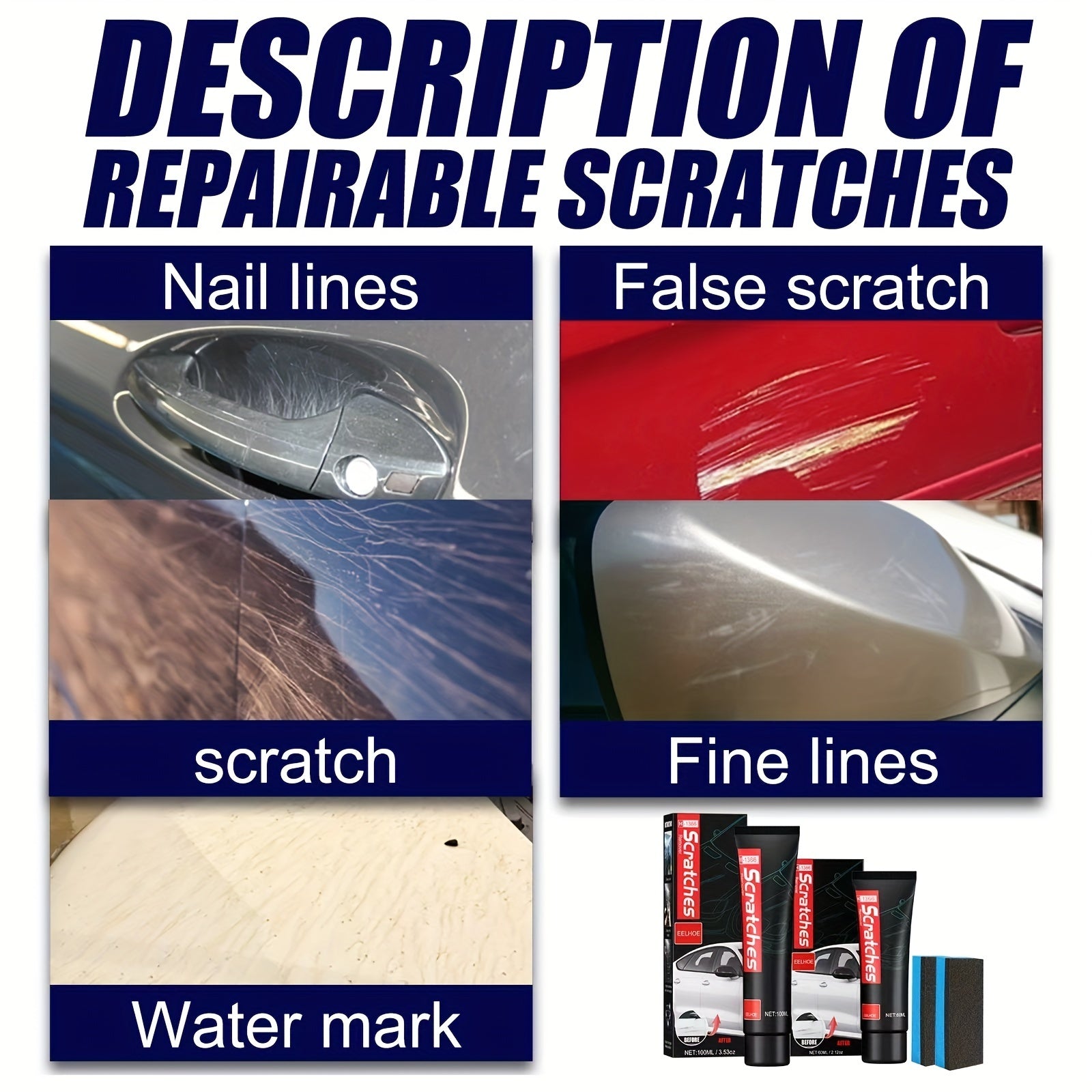 Car Scratch Polishing Paste - Paint Cleaning Decontamination Wax