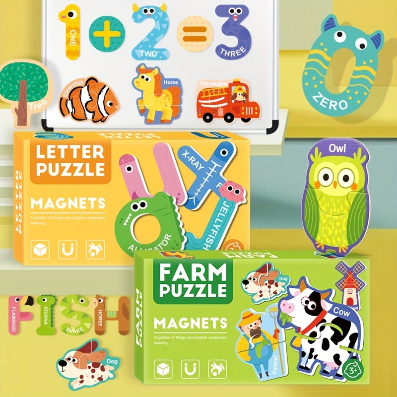 Educational Magnetic Fridge Magnets Set for Kids