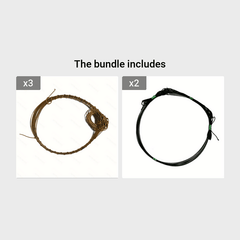 10pcs Natural Rattan Vine Poultry Trap Wreath Rings for Effective Trapping