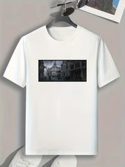 Street Print Men's Comfy T shirt Active Stretch Tee